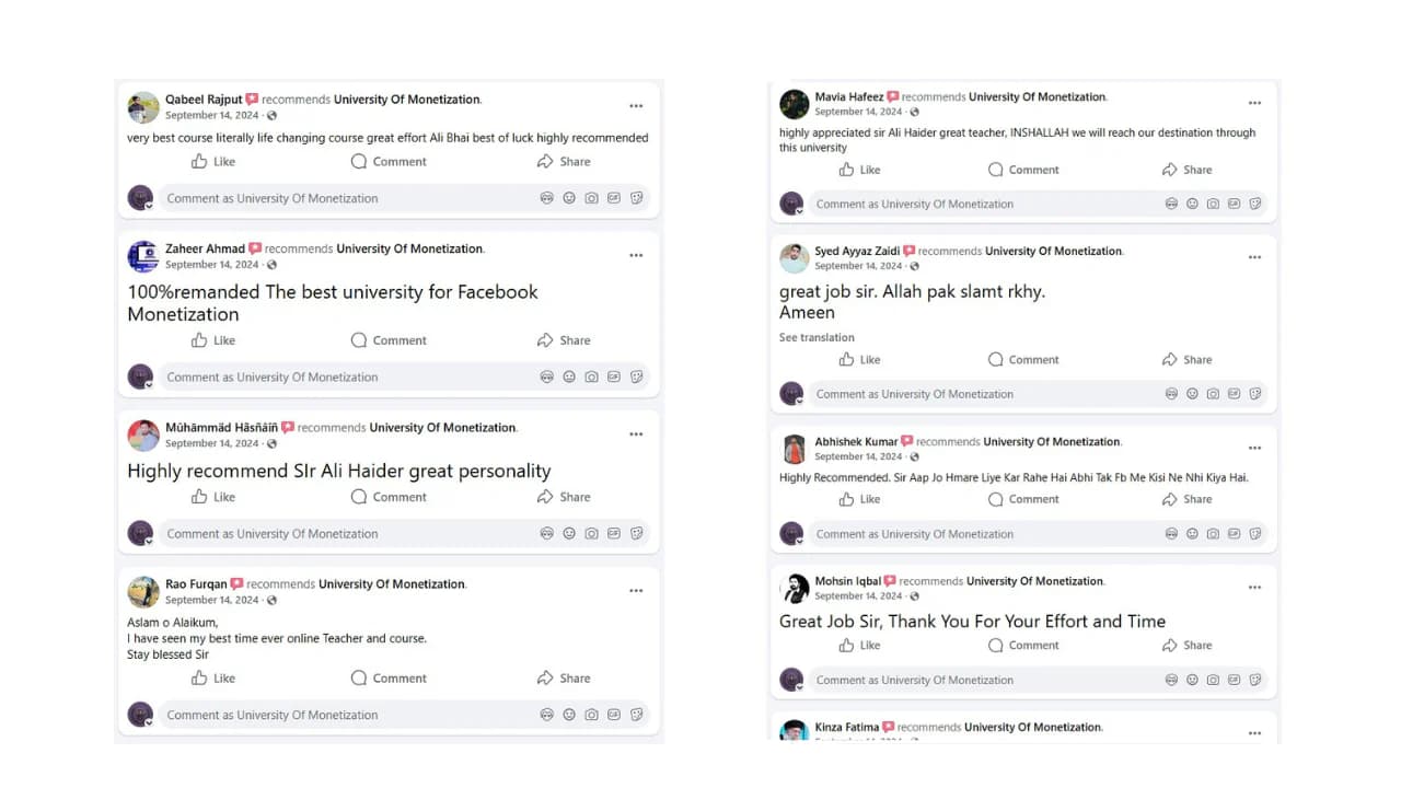 University of Monetization student review 11
